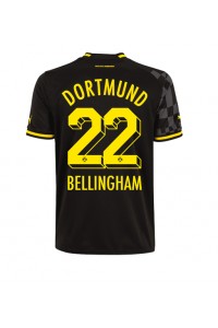Borussia Dortmund Jude Bellingham #22 Voetbaltruitje Uit tenue 2022-23 Korte Mouw
